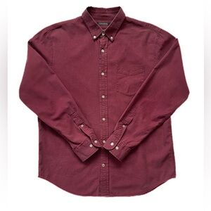 Men’s Burgundy Banana Republic Camden Oxford Button Down Shirt